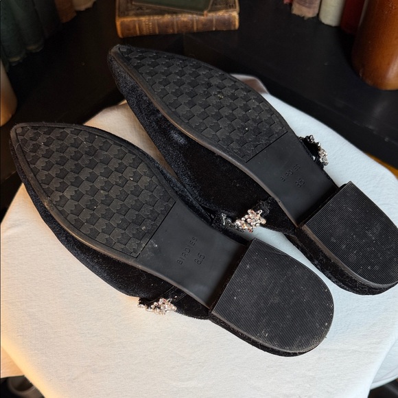 Birdies Black Mules with Sparkling Embellishments - Picture 5 of 5